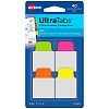 Клейкие закладки-флажки Avery Zweckform UltraTabs, 25.4 х 38.1 мм, разноцветные, неон, 40 штуки