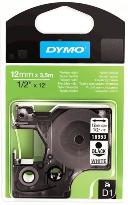 Нейлоновые этикетки DYMO D1, 3.5 x 12 мм Нейлоновые этикетки DYMO D1, 3.5 x 12 мм