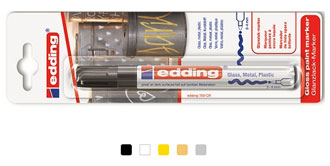 Маркер edding 750, глянцевый лаковый, 2-4 мм, блистер Маркер edding 750, глянцевый лаковый, 2-4 мм, блистер