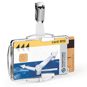 Держатель для пропуска двойной Durable Rfid Secure Duo, 54 x 87 мм